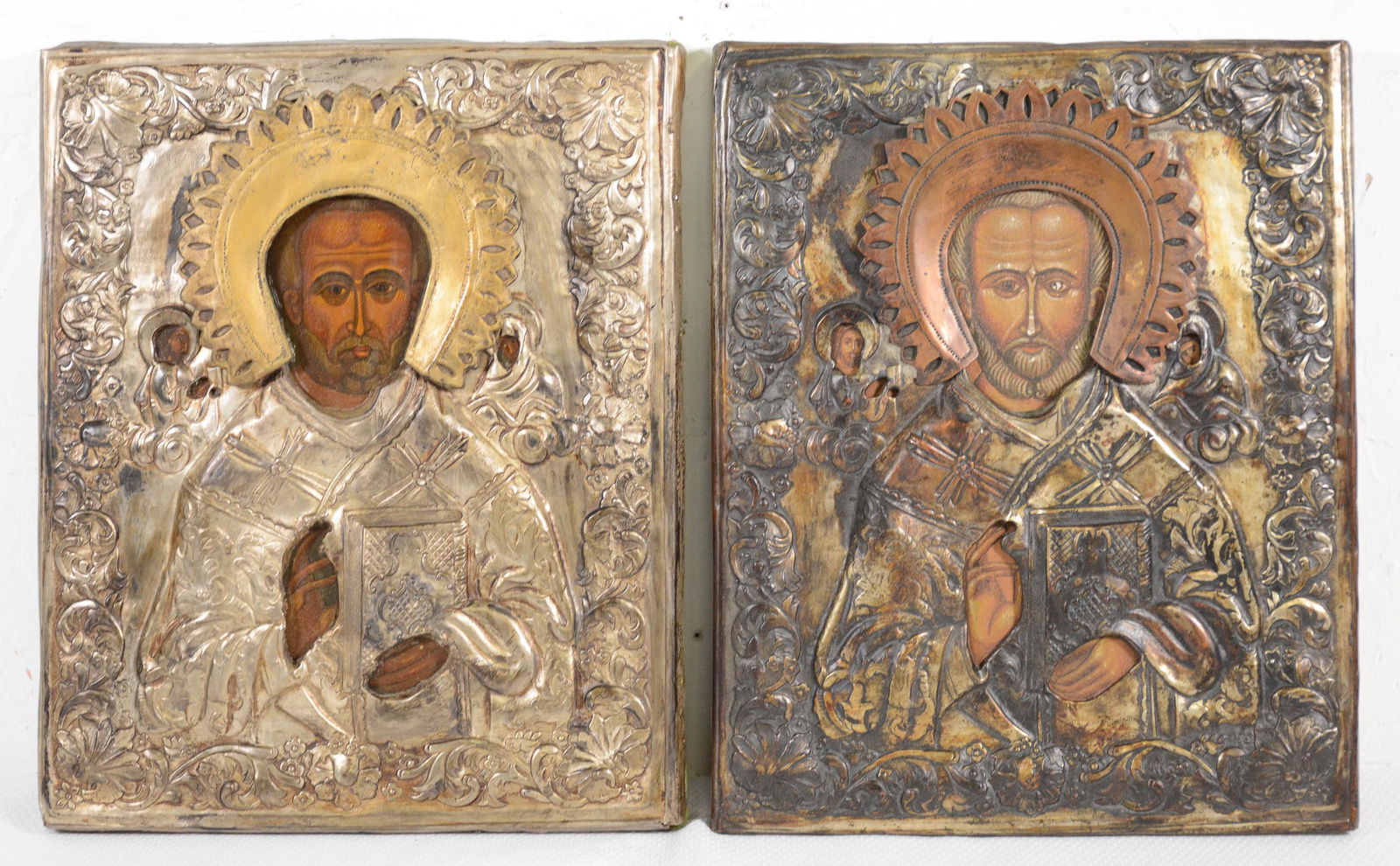 Two 19 C. Rectangular Russian Religious Icons (1 of 4)