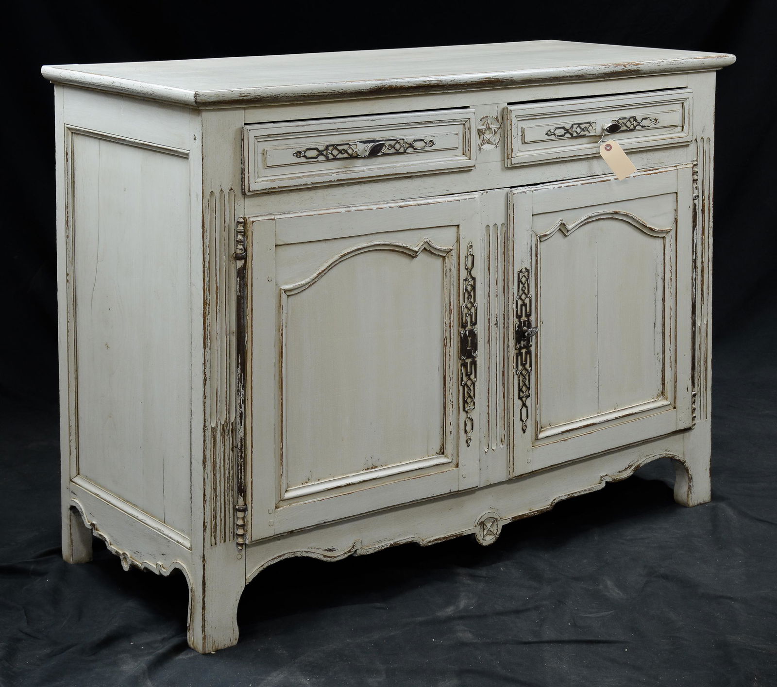 Louis XV Style Painted Oak 2 Door Base / Sideboard (1 of 6)