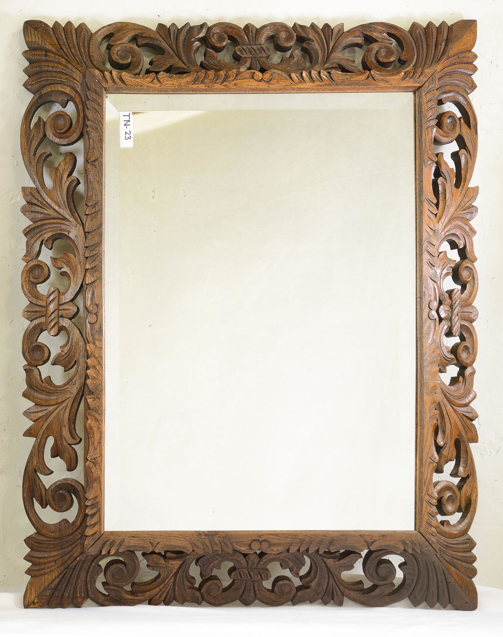 French Open Pierced Carved Frame Mirror (1 of 3)