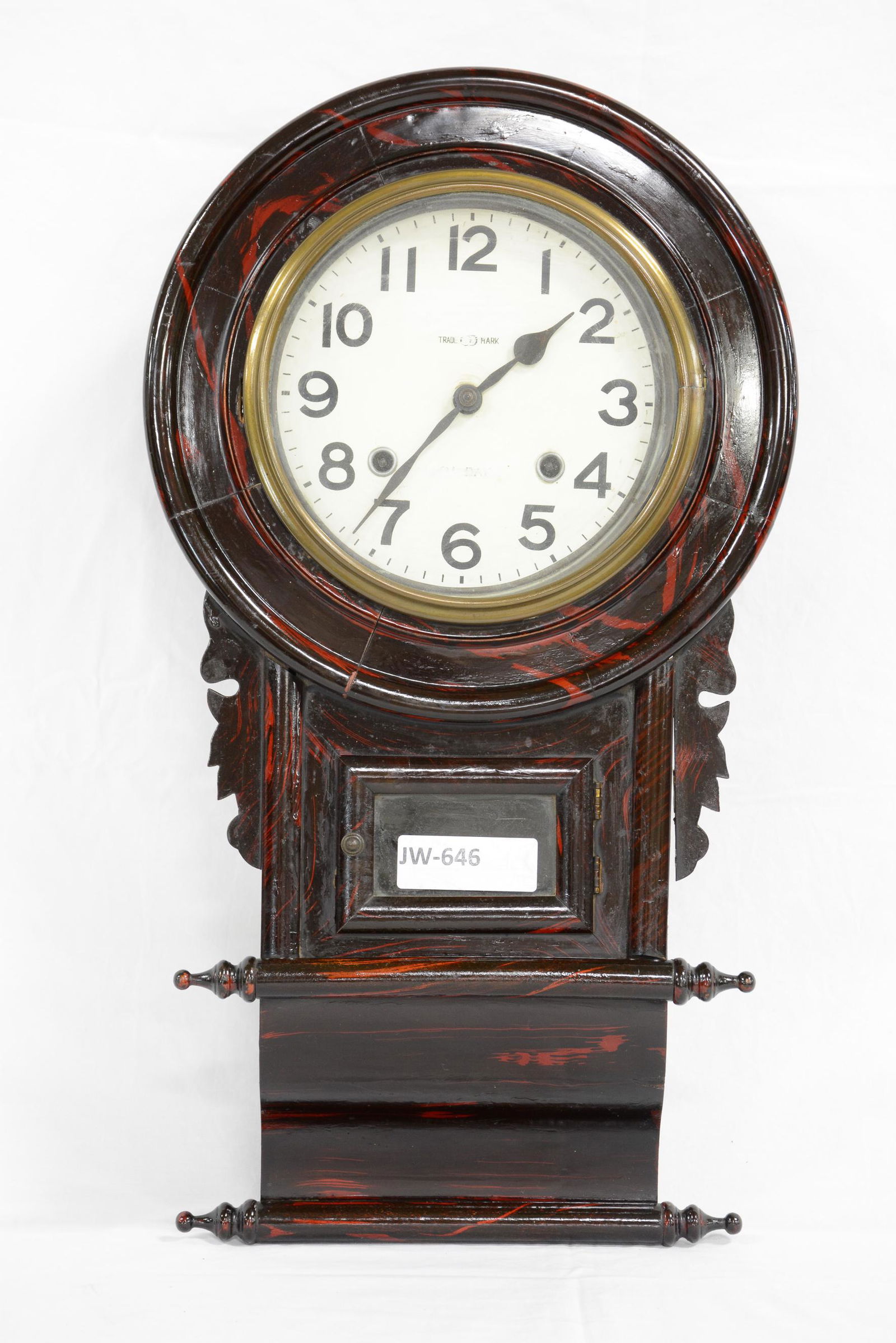 Vintage Wall Clock With Key (1 of 4)