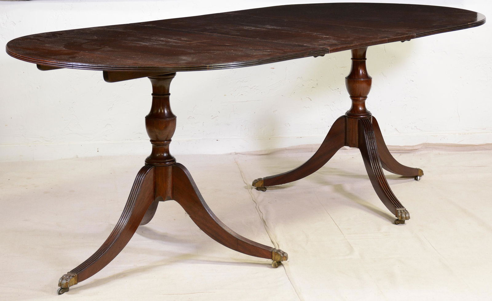 Regency Style Dining Table: Regency Style Table - 29 in x 84 x 38 as shown.