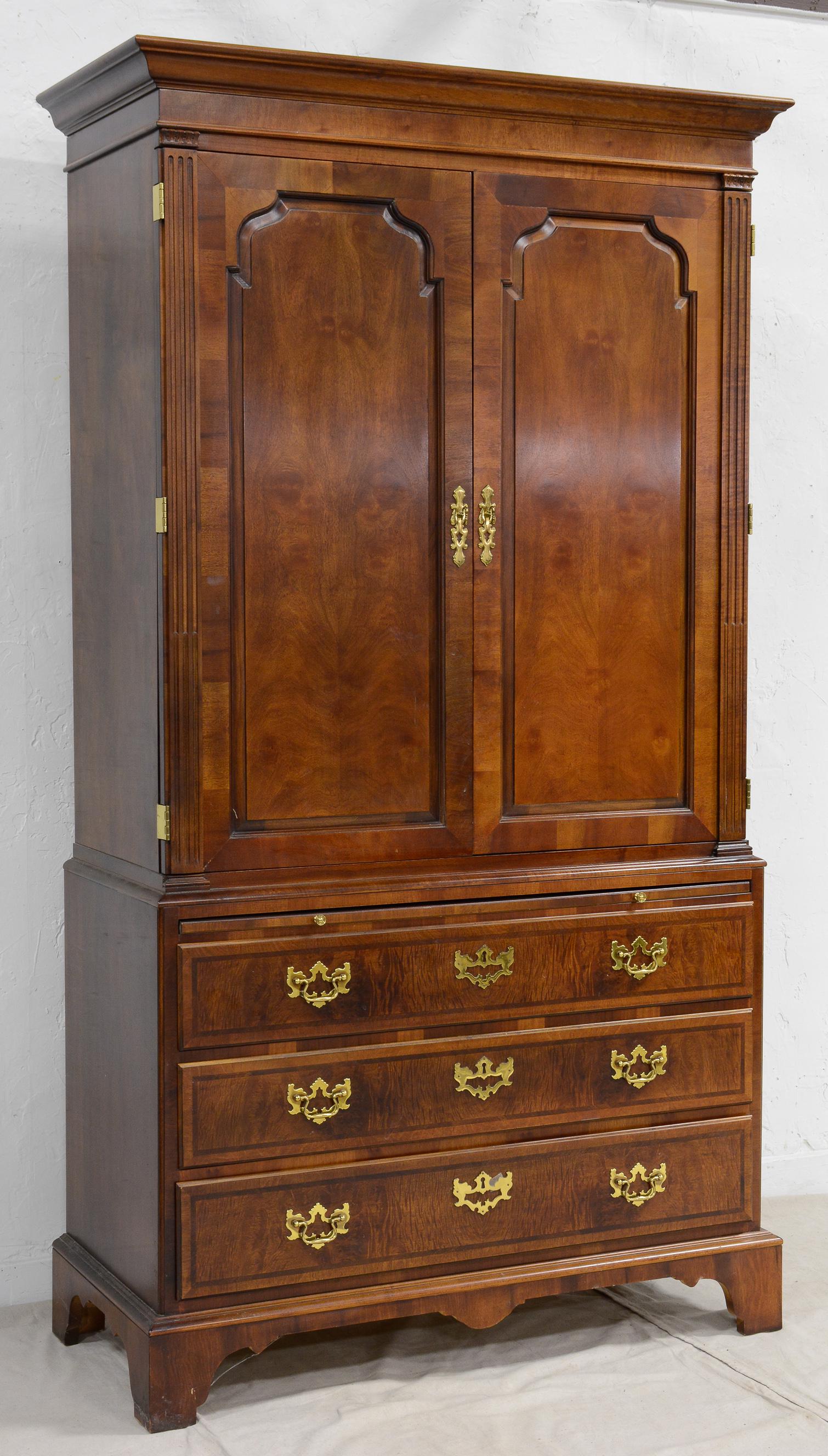 Aston Court Entertainment Cabinet by Henredon: Aston Court Entertainment Cabinet by Henredon - 81 in tall x 43 x 21