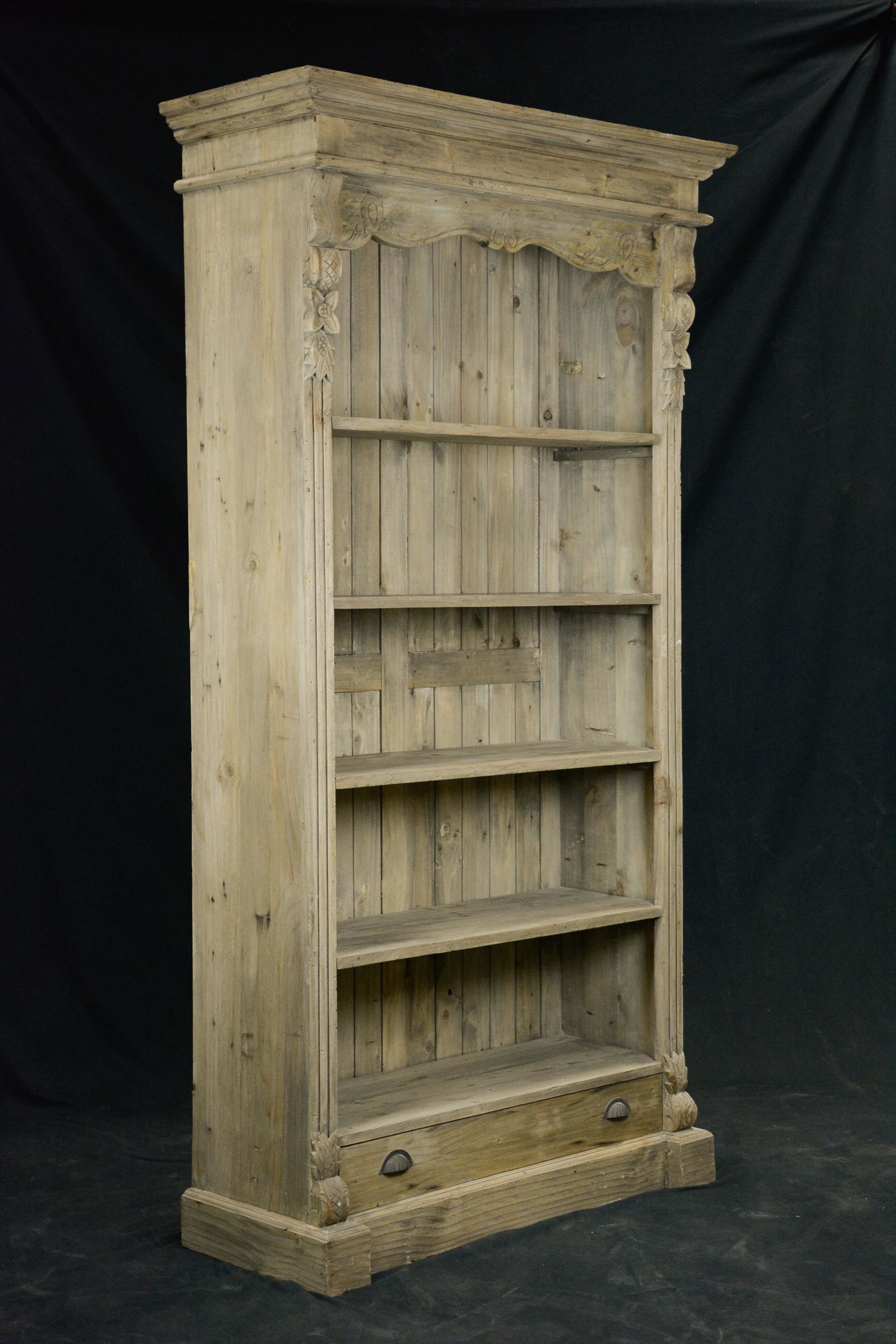 Tall Reclaimed Wood Bookshelf (1 of 4)