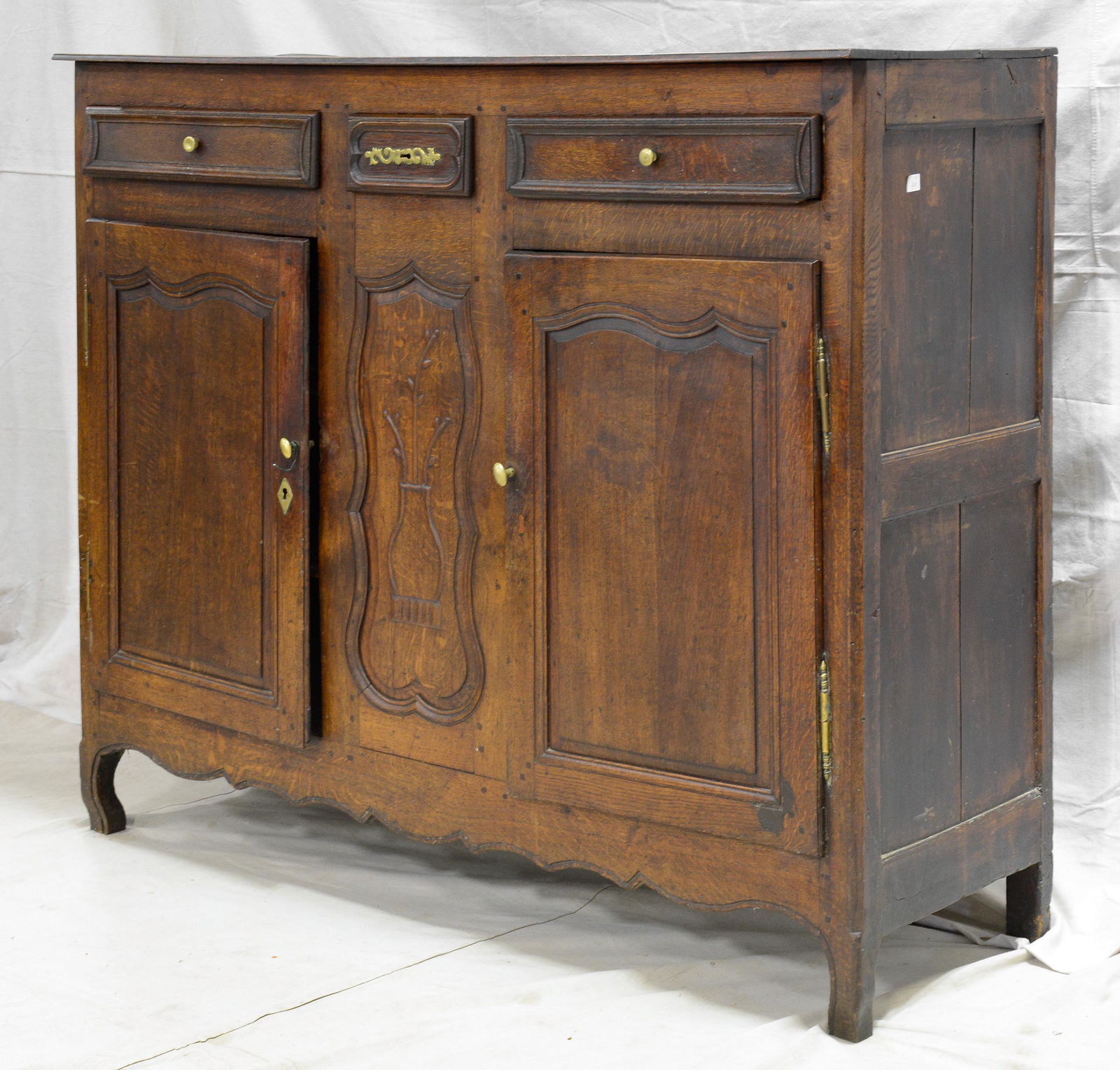Carved French Server / Two Door Sideboard (1 of 5)