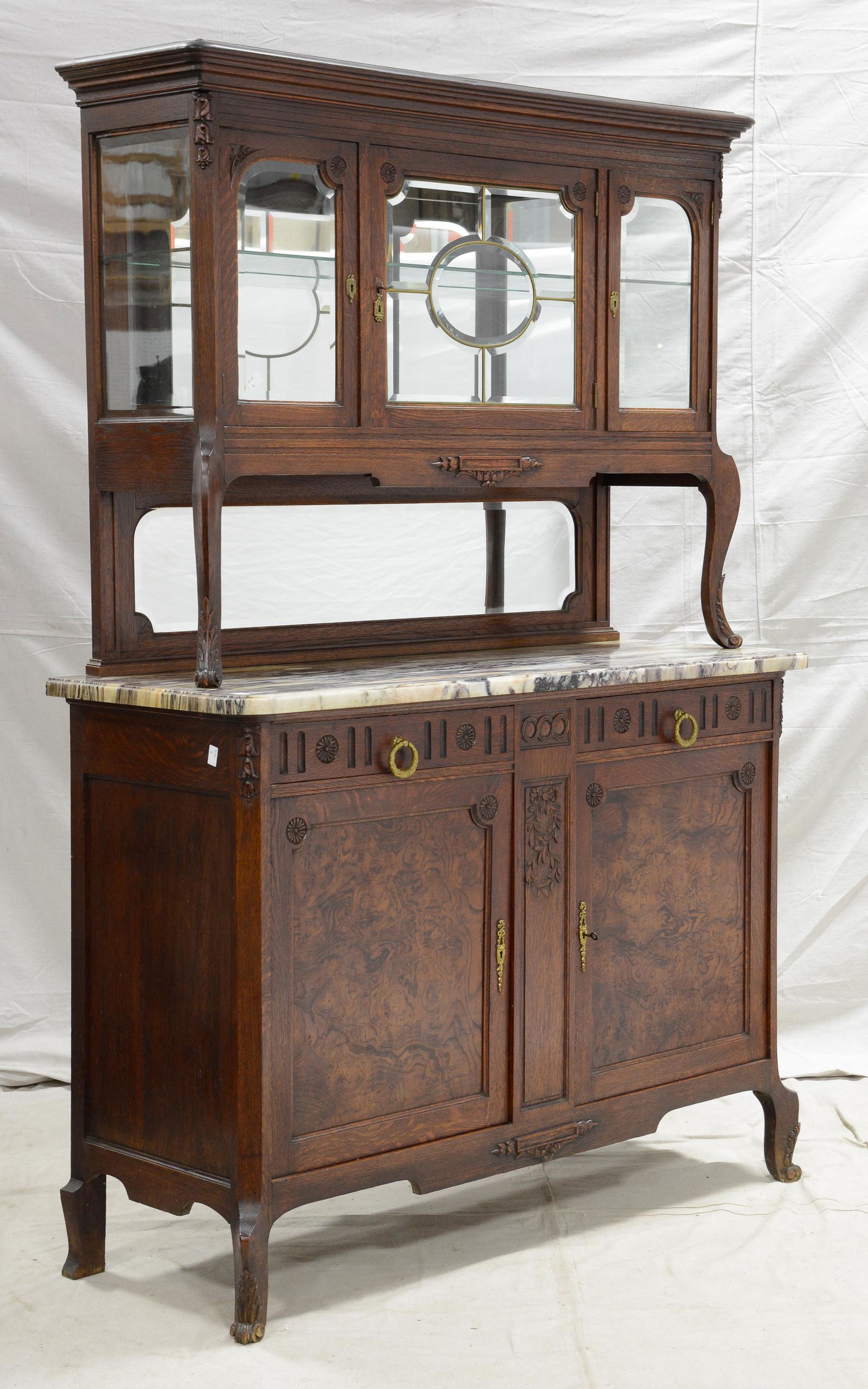 French Buffet / Server with Marble Top (1 of 5)