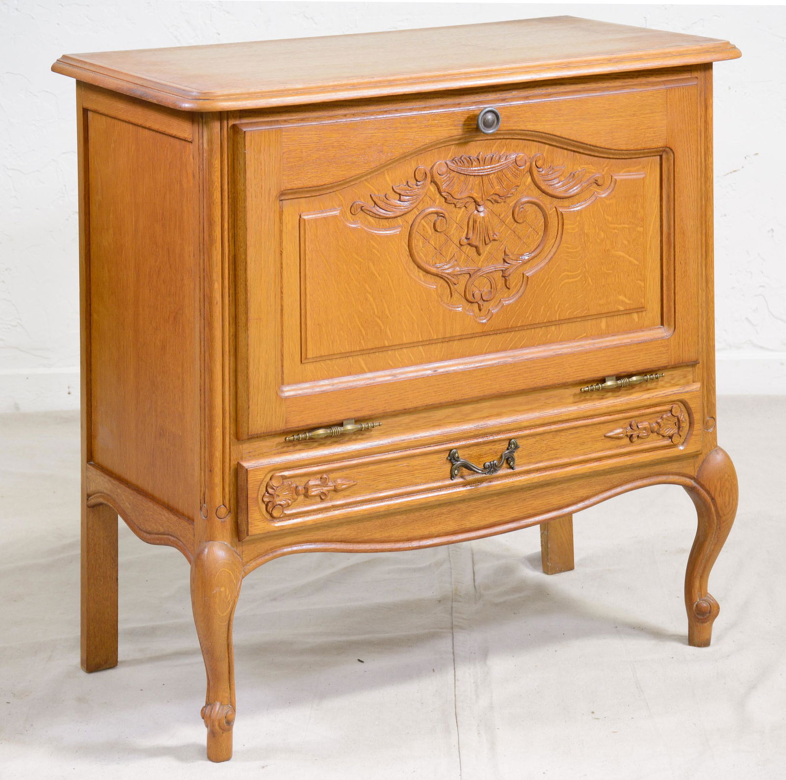 Country French Small Drop Front Cabinet (1 of 3)