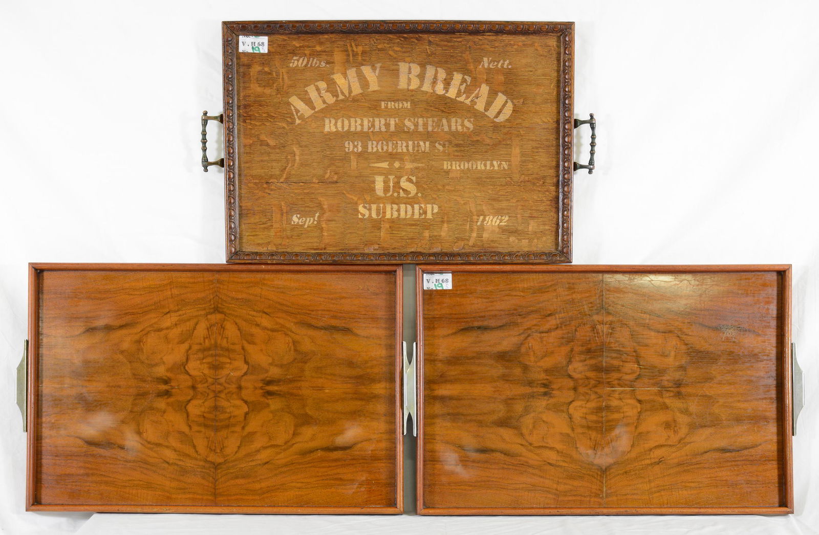 Trio British Oak Serving Trays (1 of 4)