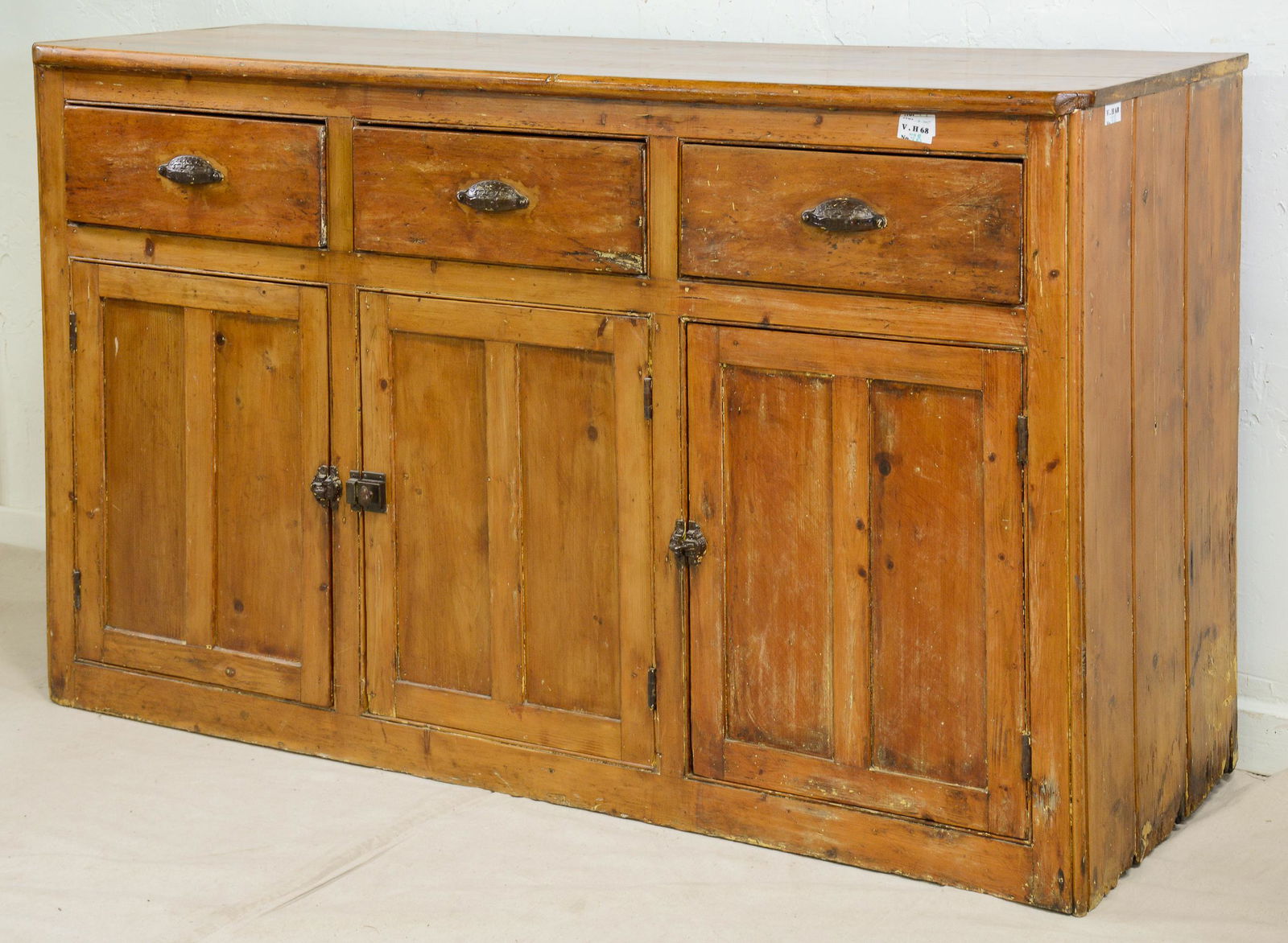 Pine 3 Drawer 3 Door Base / Sideboard (1 of 5)