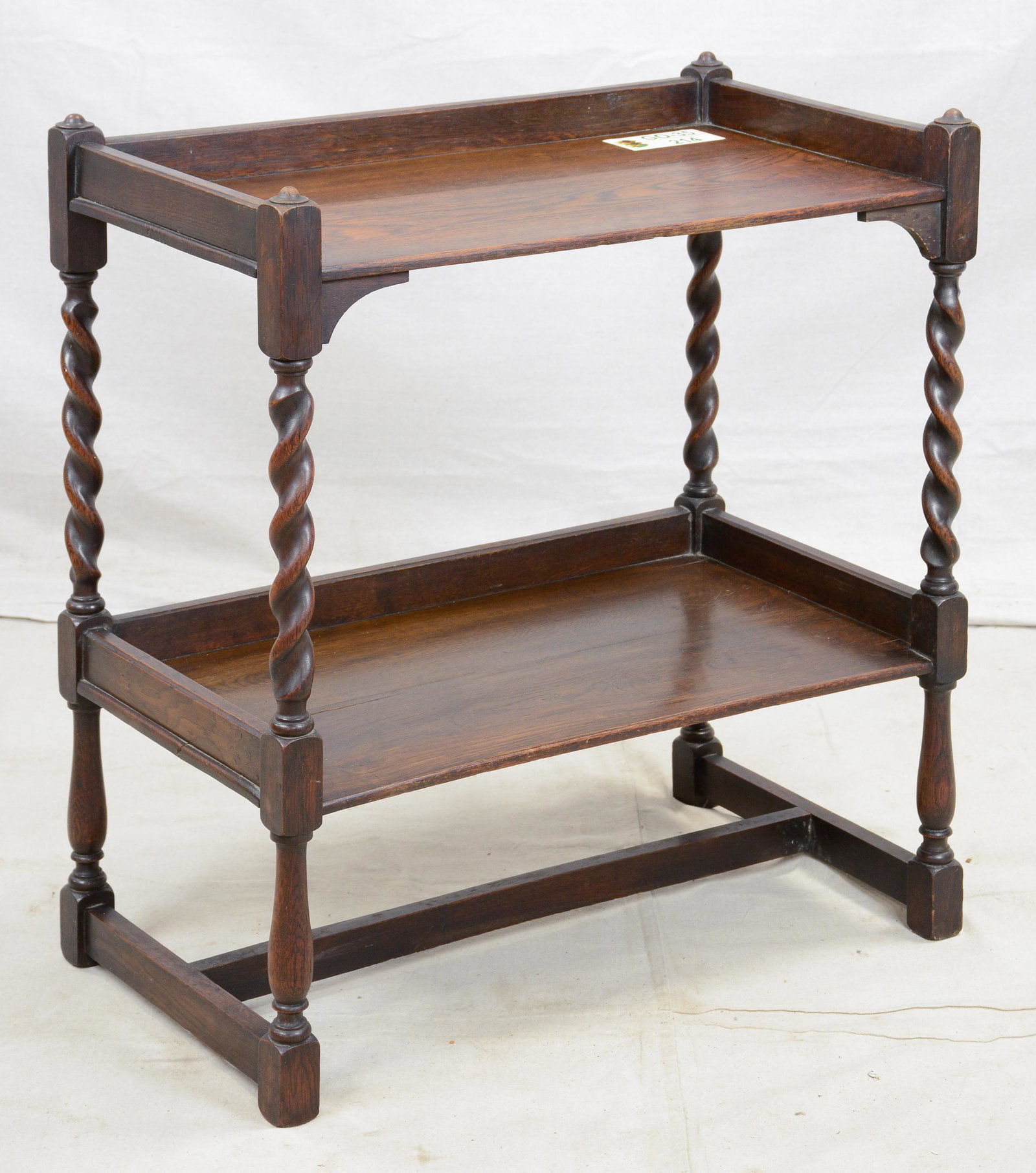 Three Tier Barley Twist Table: Three Tier Barley Twist Table - 26 in tall x 27 x 15