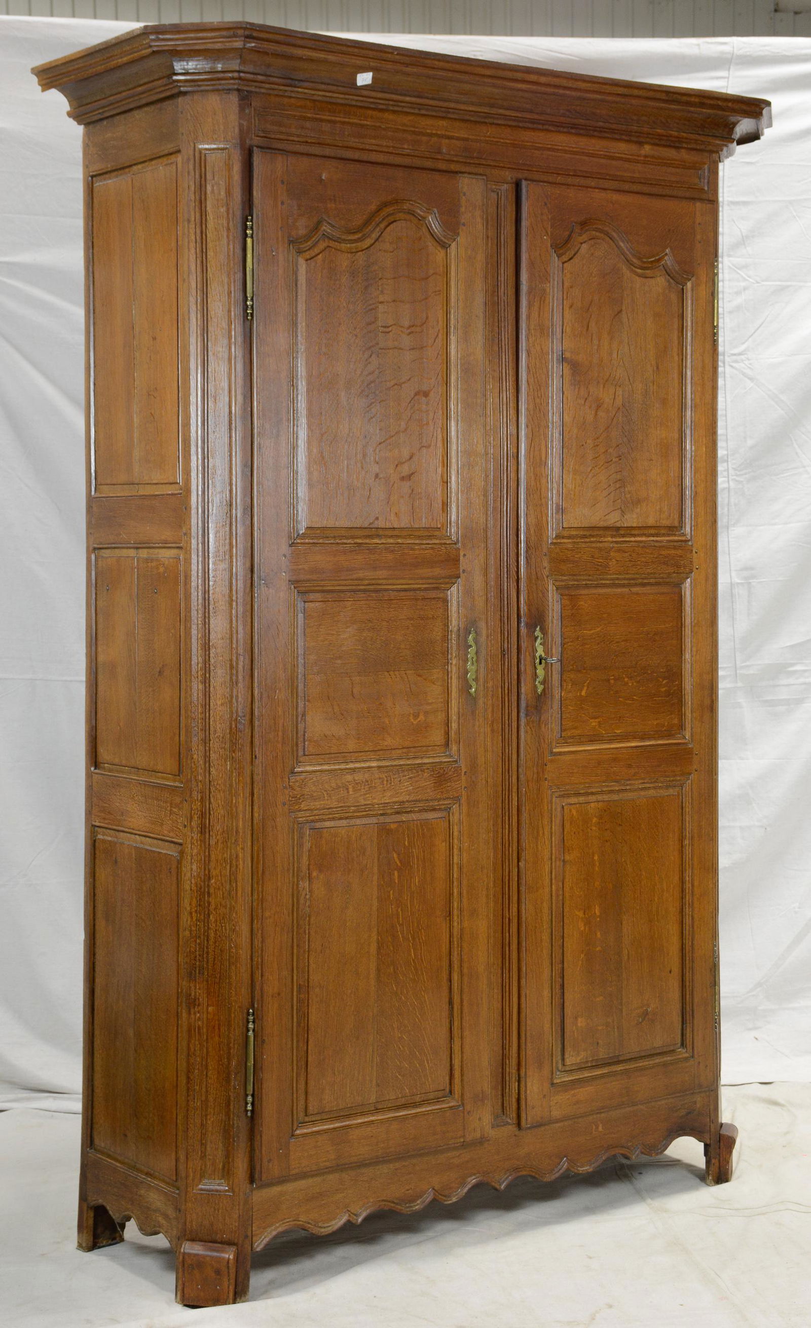 Louis XV Style Large Double Door Armoire (1 of 3)