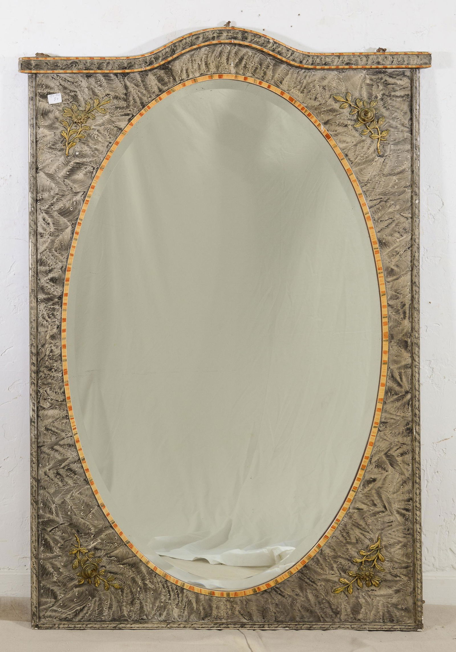 Large French Style Oval Mirror (1 of 2)
