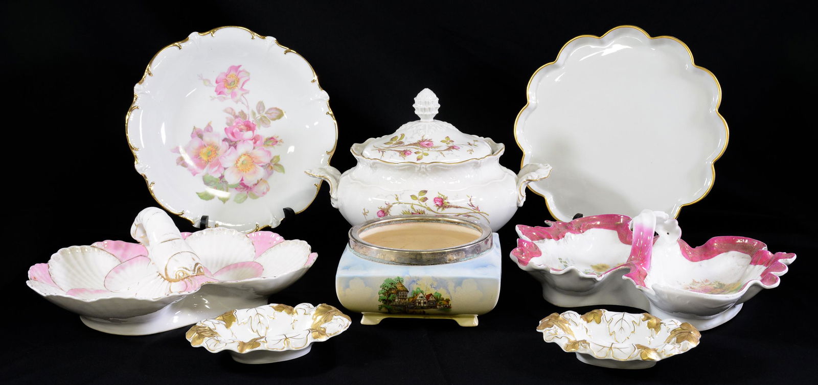 8pcs Assorted China - Plates, Serving Dishes, Etc. (1 of 6)