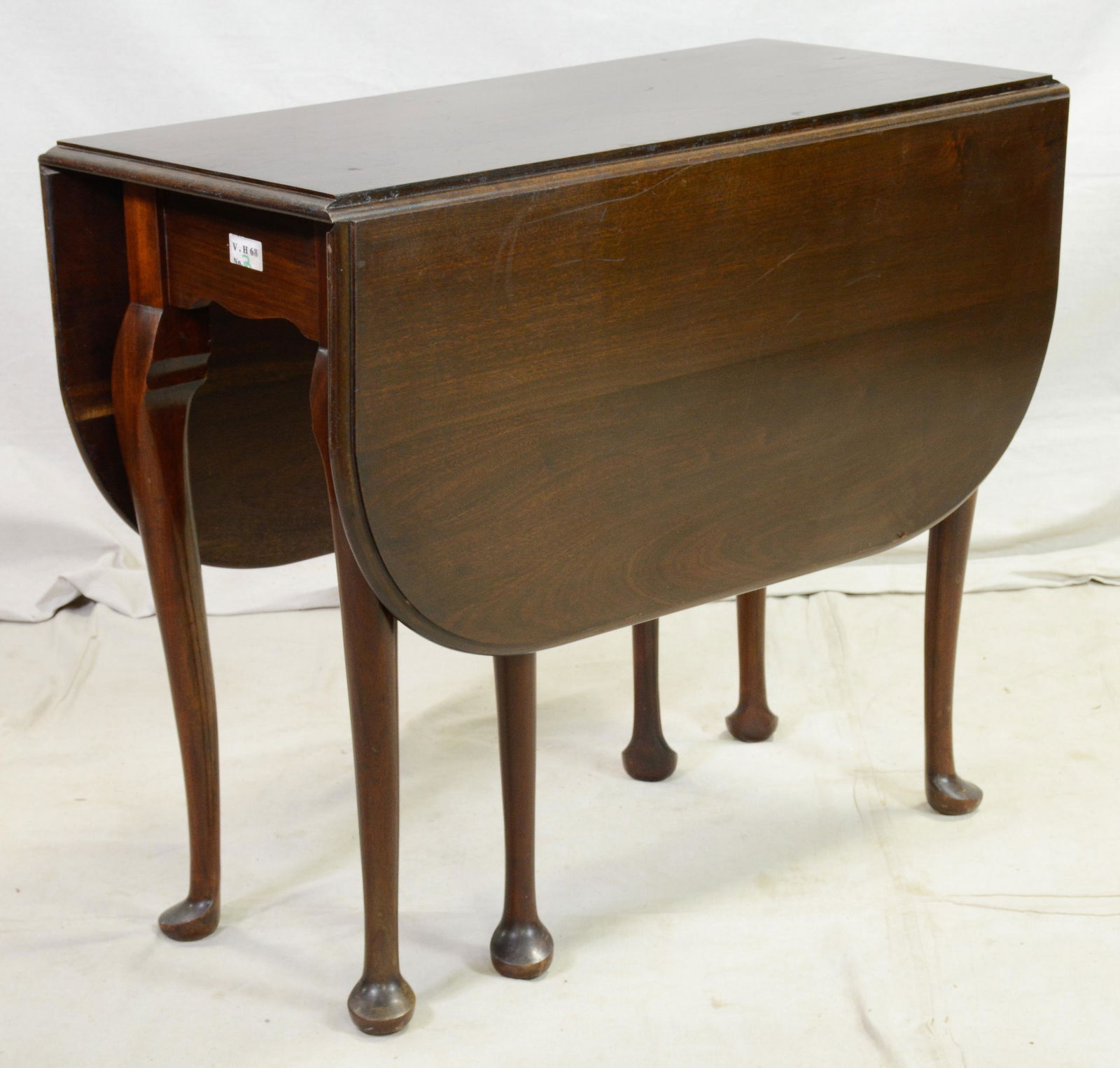 Mahogany Drop Leaf Table With Queen Ann Legs (1 of 3)