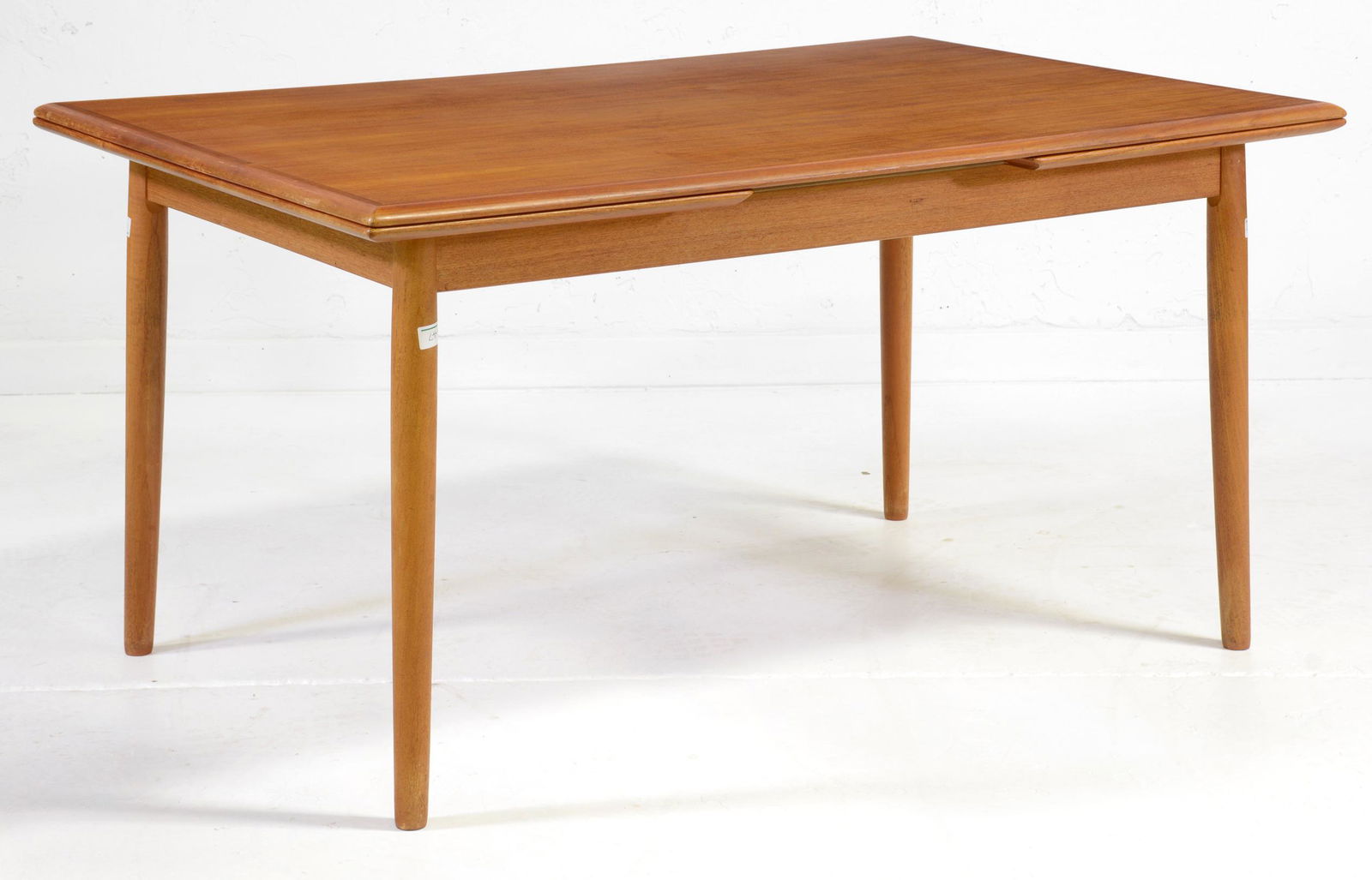 Danish Modern Draw Leaf Teak Mid Century Dining Table (1 of 4)