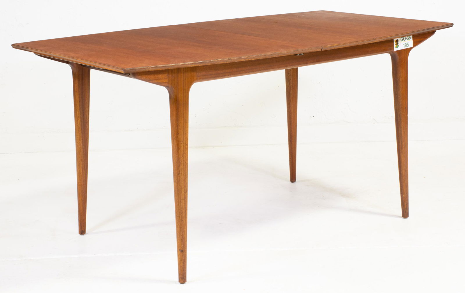 Teak Mid Century Modern Dining Table With Leaf - (1 of 5)