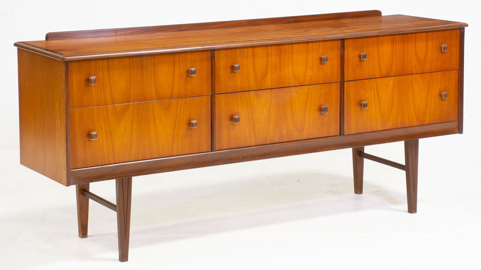 Six Drawer Mid Century Teak Sideboard (1 of 6)