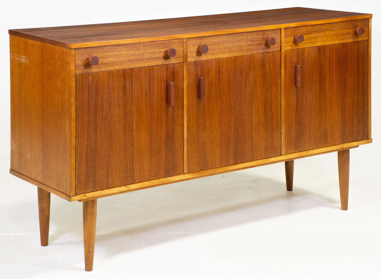 Mid Century Teak Sideboard - 3 Drawers over 3 Doors (1 of 5)