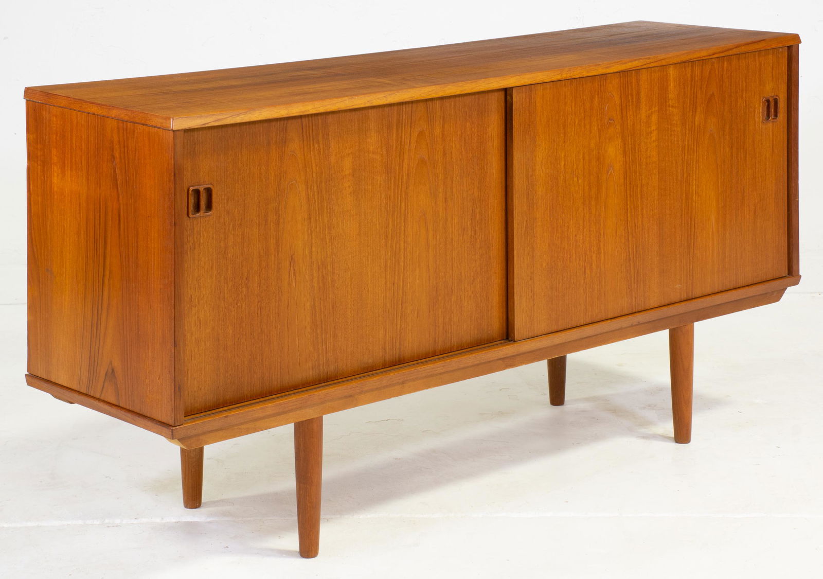 Danish Modern Teak Sideboard with Sliding Doors (1 of 7)