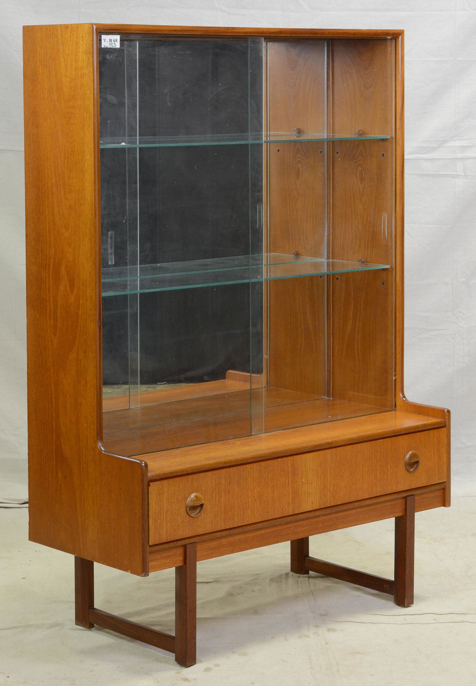 Mid Century Modern Glass Door Display Cabinet (1 of 3)