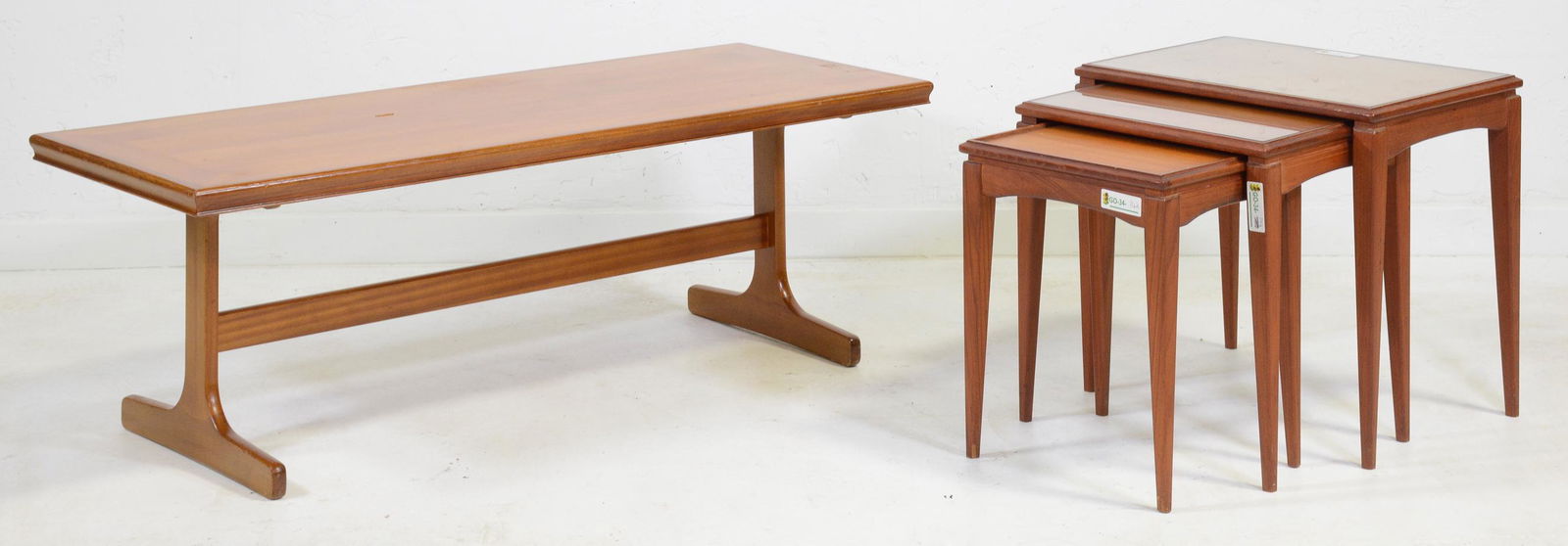 Mid Century Modern Teak Nest & Coffee Table (1 of 3)