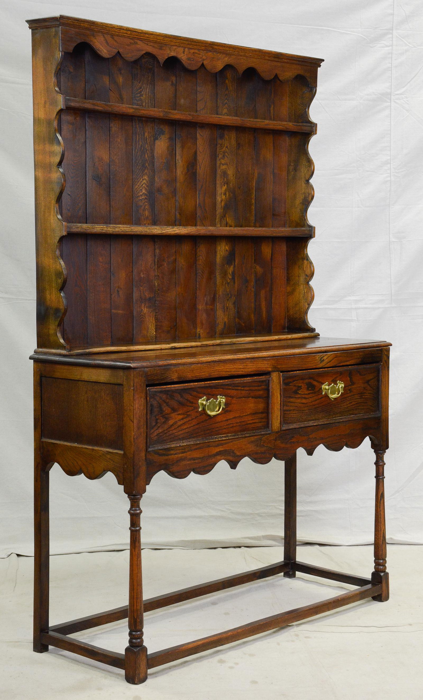 Oak Welsh Plate Rack Dresser (1 of 4)