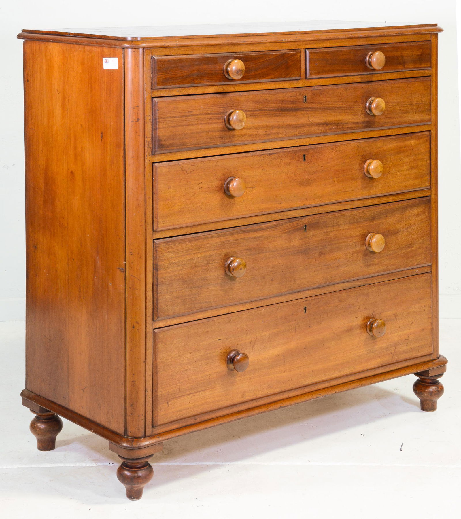 Victorian Mahogany Six Drawer Chest (1 of 3)