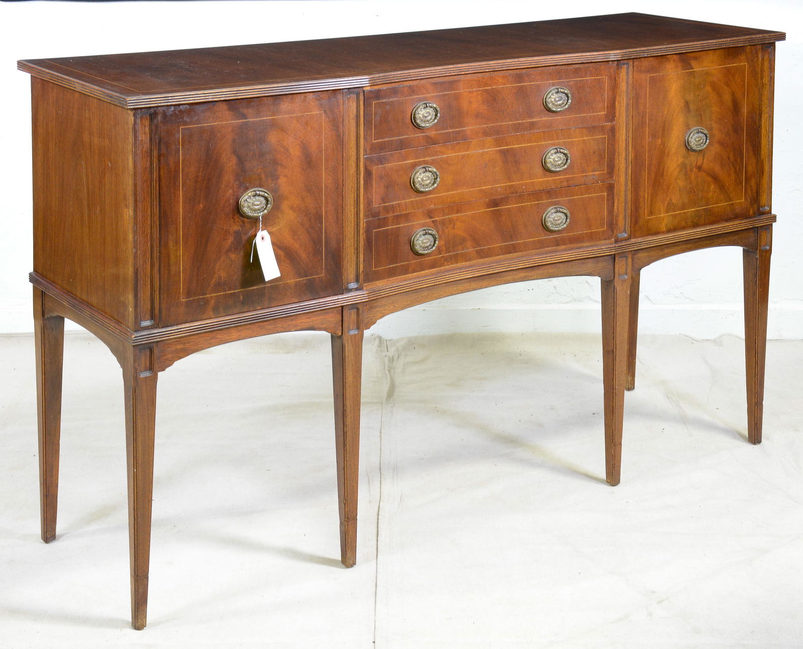 English Oak Server On Tapered Legs c.1960 (1 of 4)