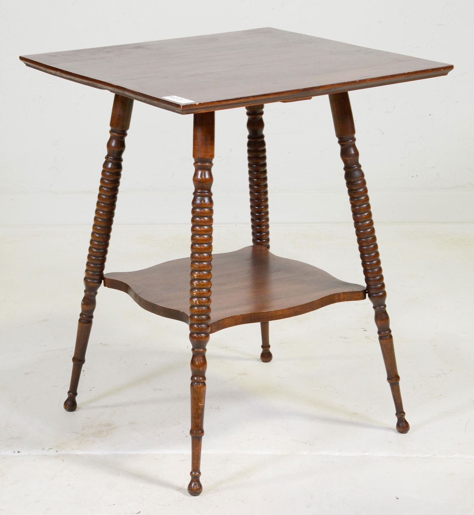 Bobbin Leg Oak Side Table (1 of 3)