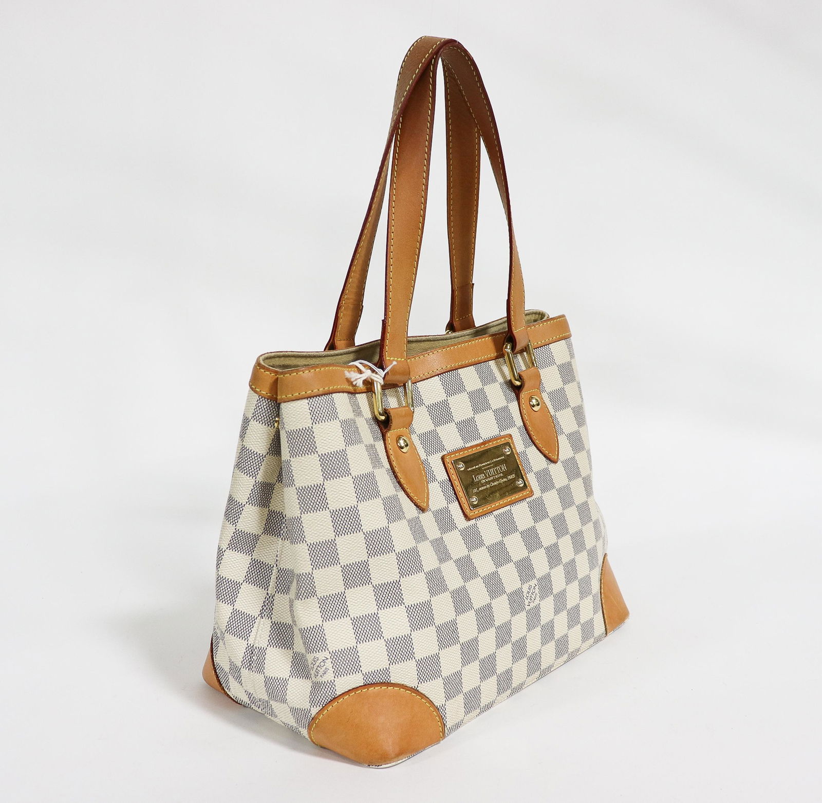 Louis Vuitton Hampstead PM in Damier Azur (1 of 5)