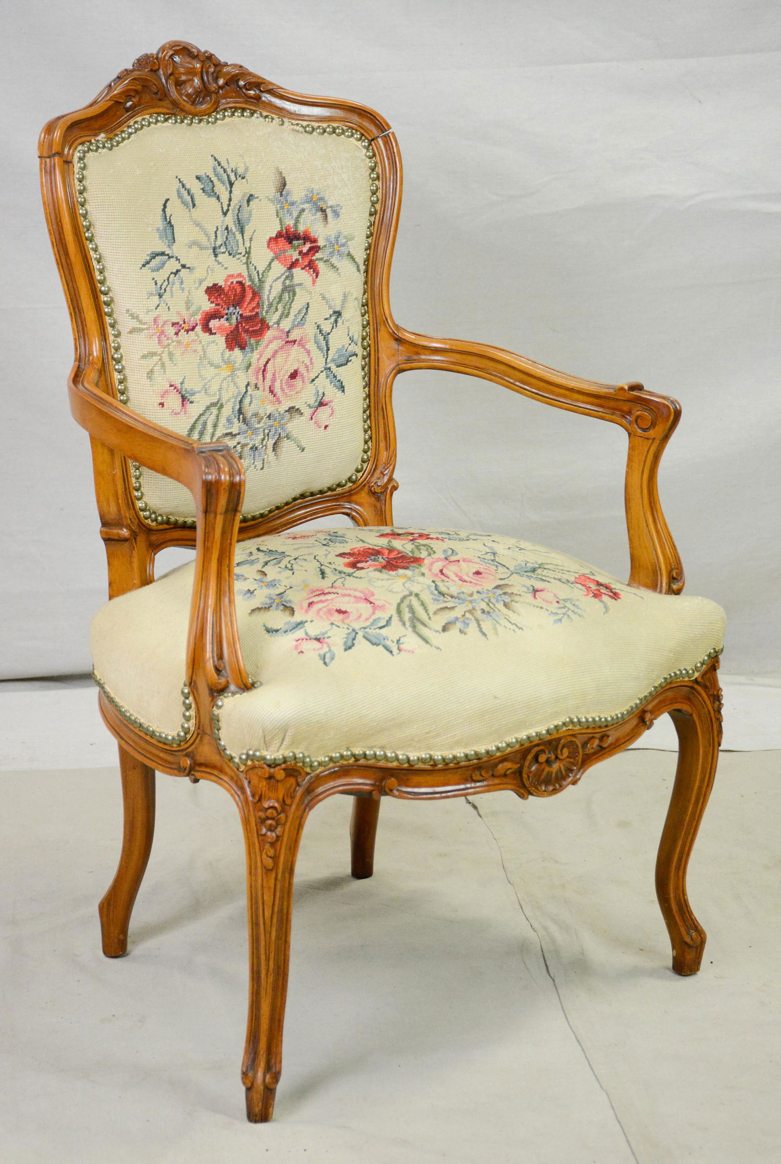 French Needle Point Arm Chair (1 of 3)