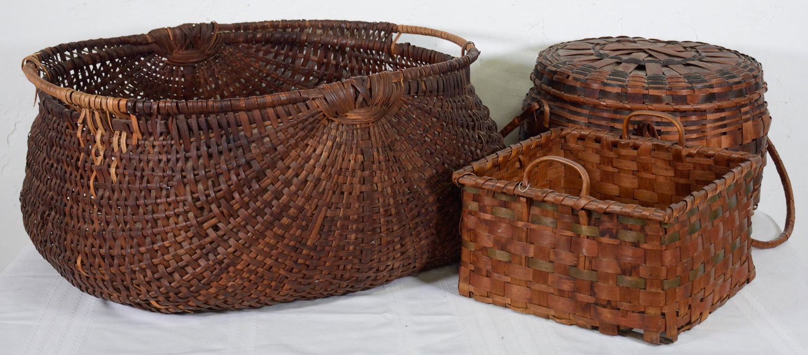 3 Assorted Size Woven Baskets (1 of 2)