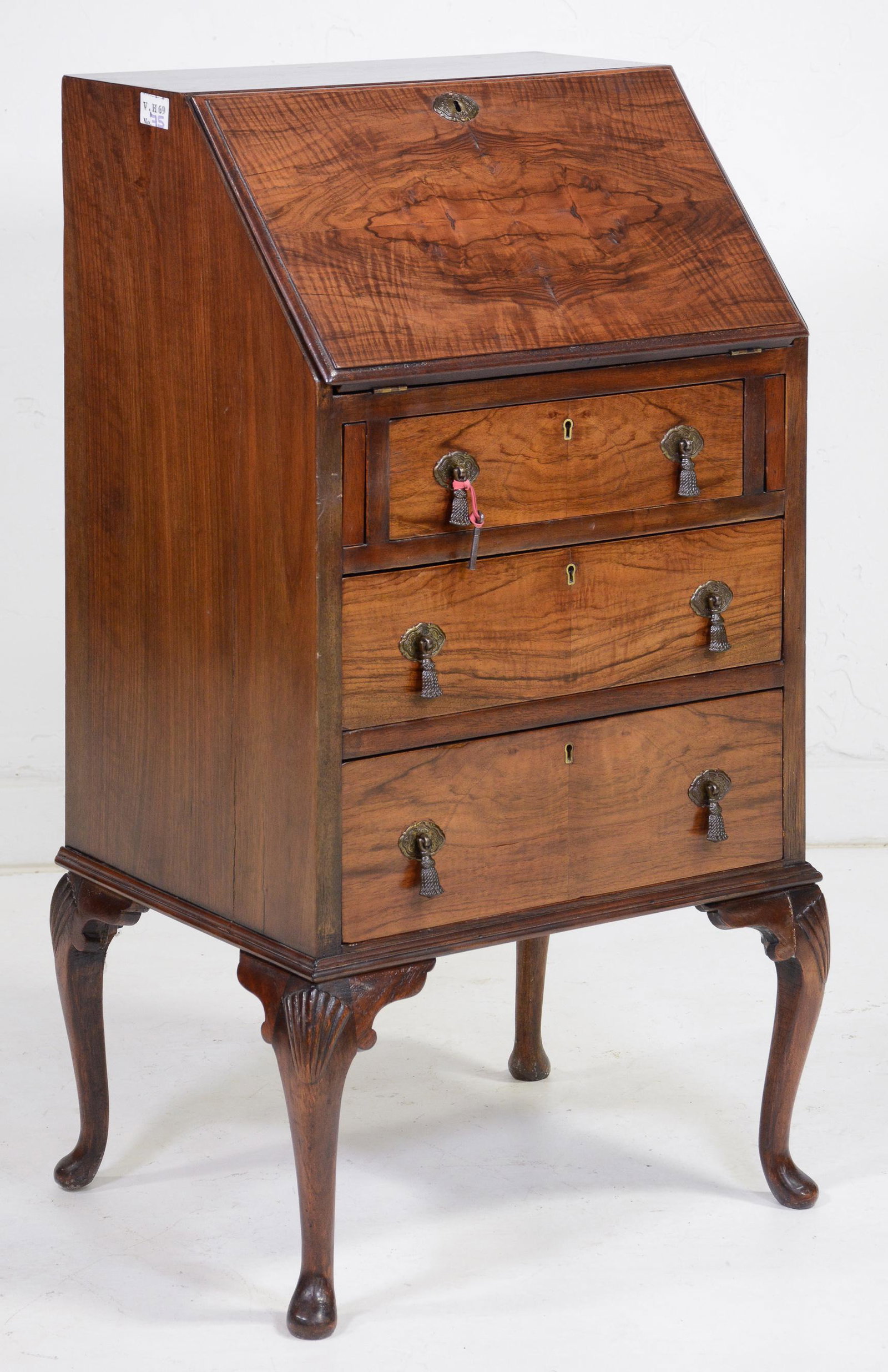 Walnut Drop Desk on Queen Ann Legs (1 of 3)