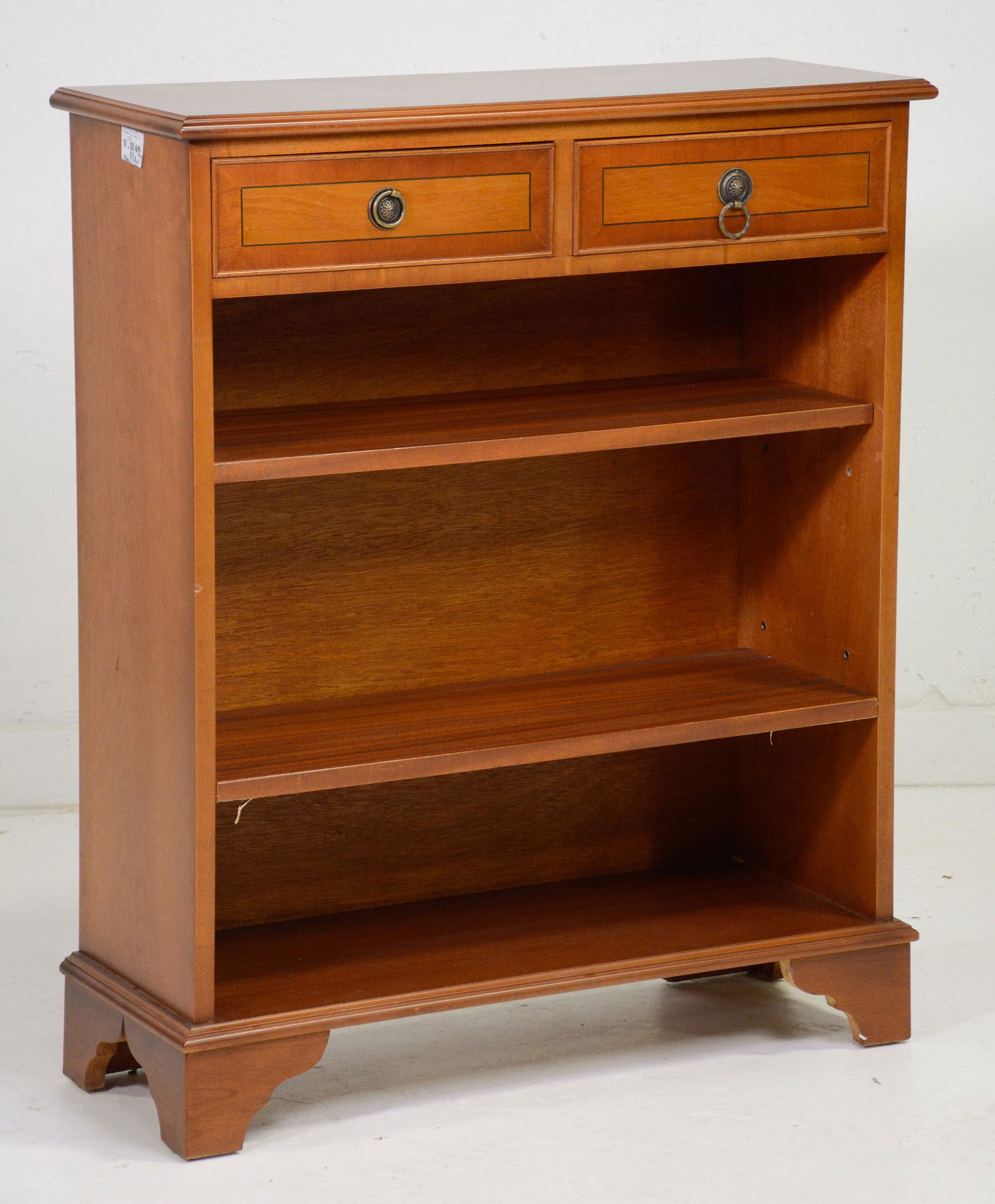 British Walnut Bookshelf With 2 Drawers (1 of 1)