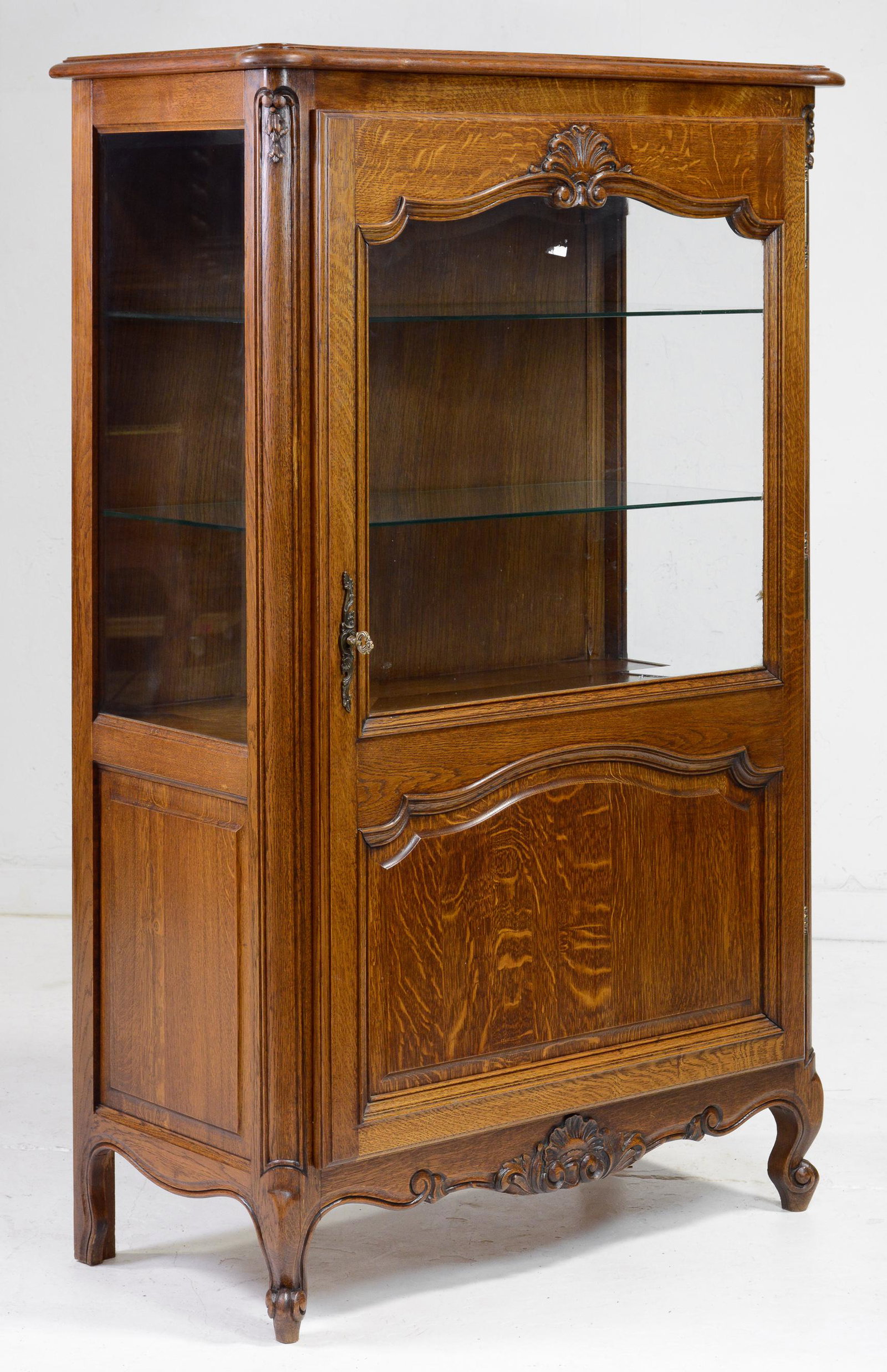 Country French Style Single Door Display Cabinet (1 of 4)