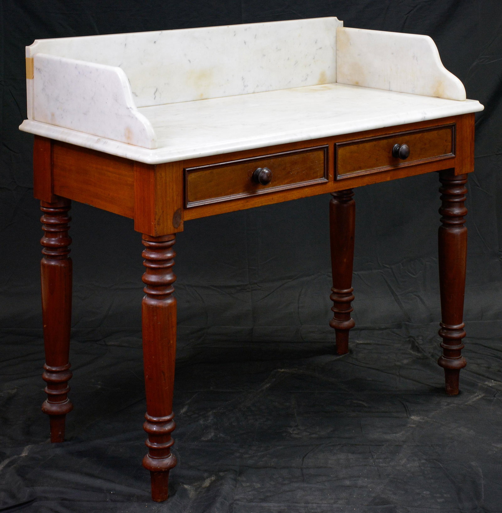 Marble Top Wash Stand With Turned Legs (1 of 3)