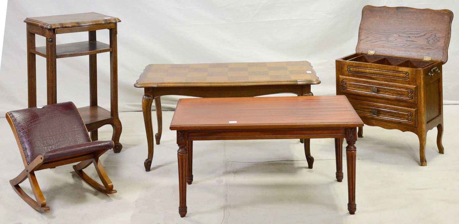 2 Coffee Tables, Stool, Lift Top Cabinet & Stand (1 of 5)