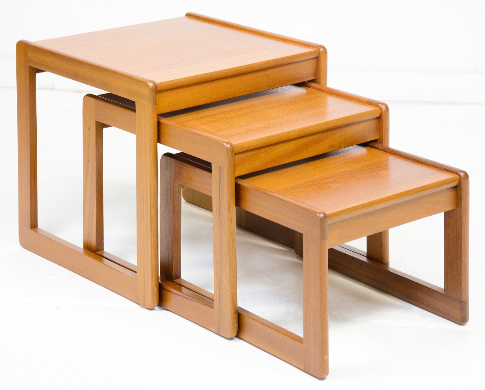 Mid Century Modern Teak Nest #1: Mid Century Modern Teak Nest 18 in tall x 20 wide x 19 deep