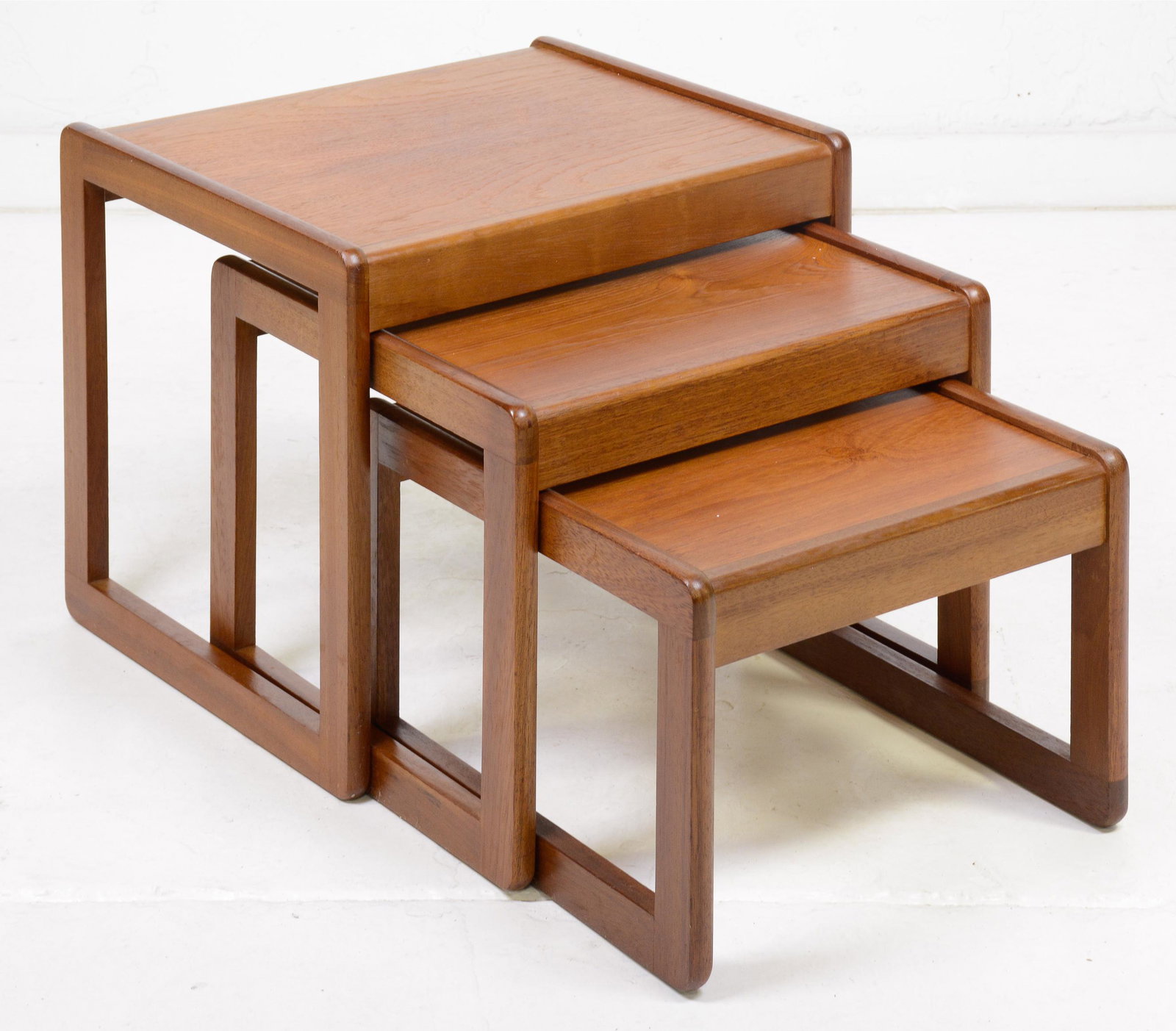 Mid Century Modern Teak Nest #1: Mid Century Modern Teak Nest 17 in tall x 20 wide x 17 deep