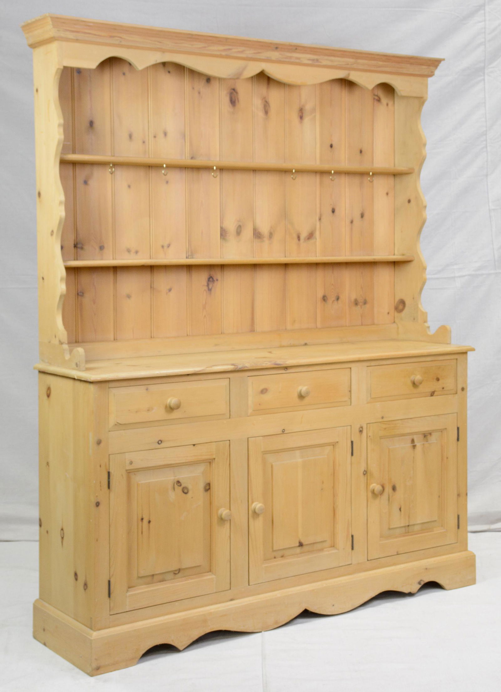 British Pine Plate Rack Dresser (1 of 3)