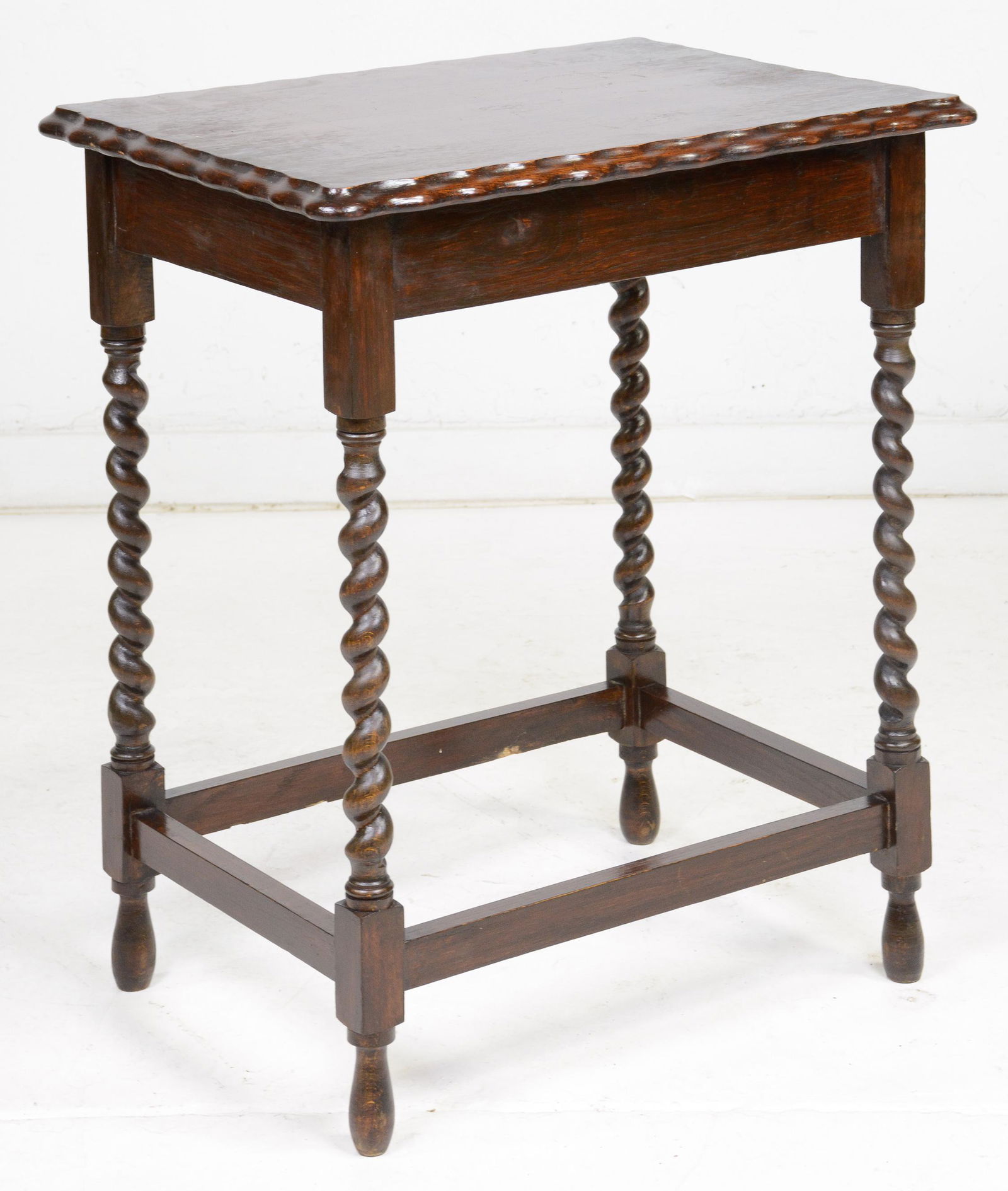 British Oak Lamp / Occasional Table (1 of 3)