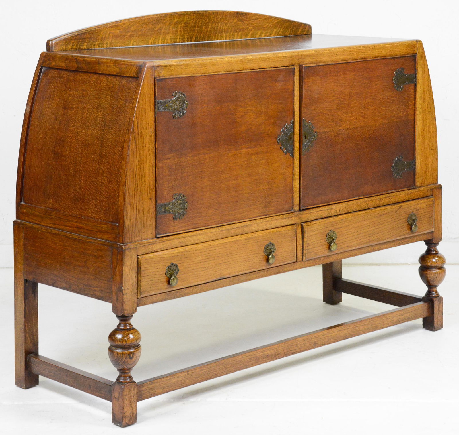 Deco Style Oak Double Door Server / Sideboard (1 of 4)