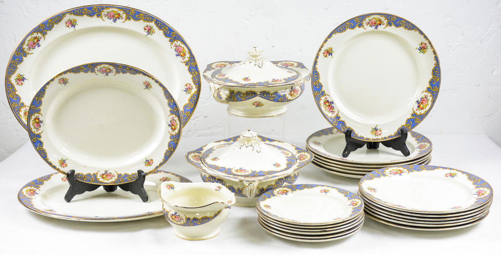 24pc Assorted Maling China - Plates, Tureens, Etc. (1 of 4)