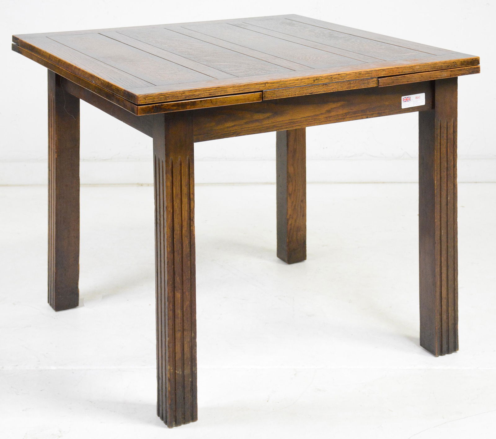 British Oak Draw Leaf Dining Table (1 of 2)