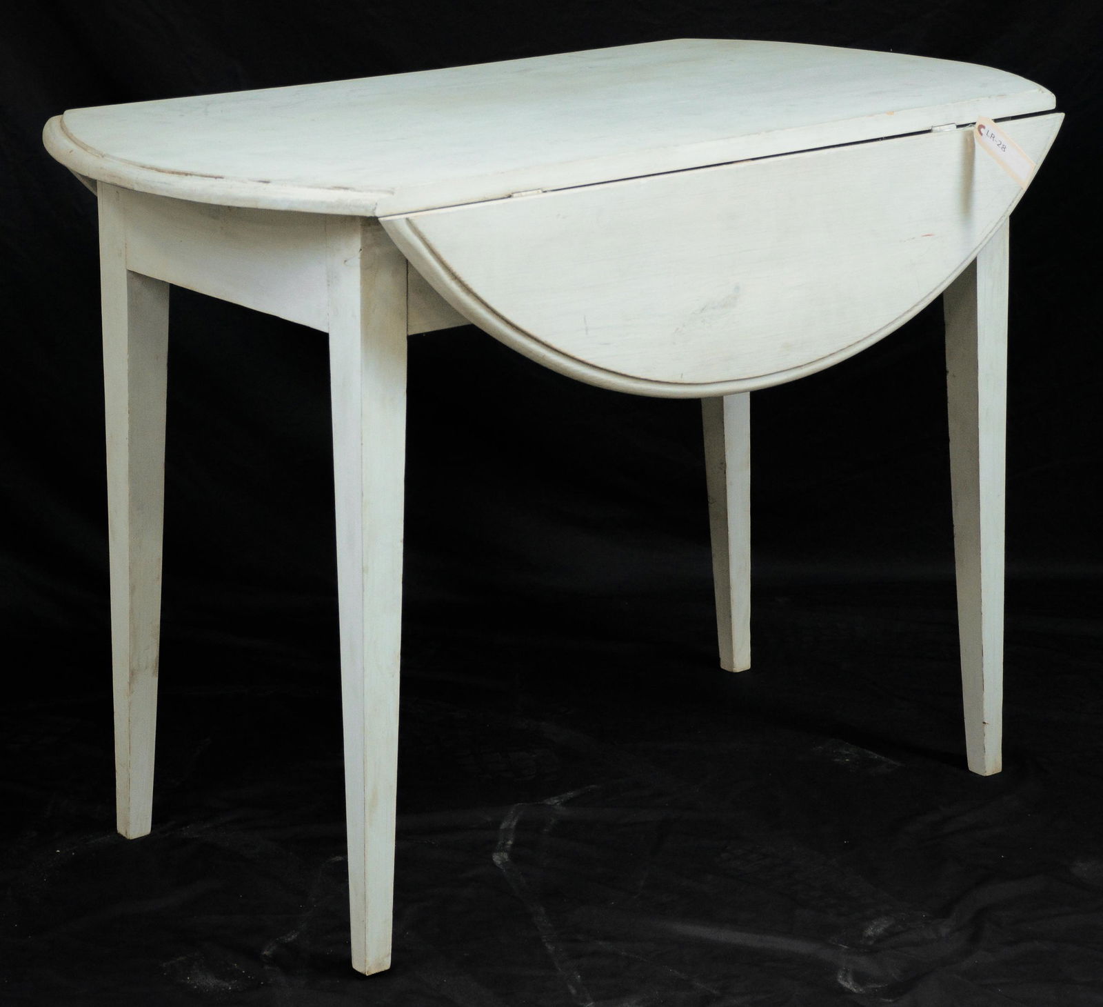 Painted Swedish Gustavian Style Drop Leaf Table (1 of 2)