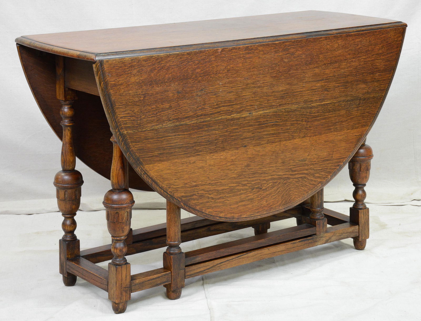 British Oak Drop Leaf Gateleg Table (1 of 2)