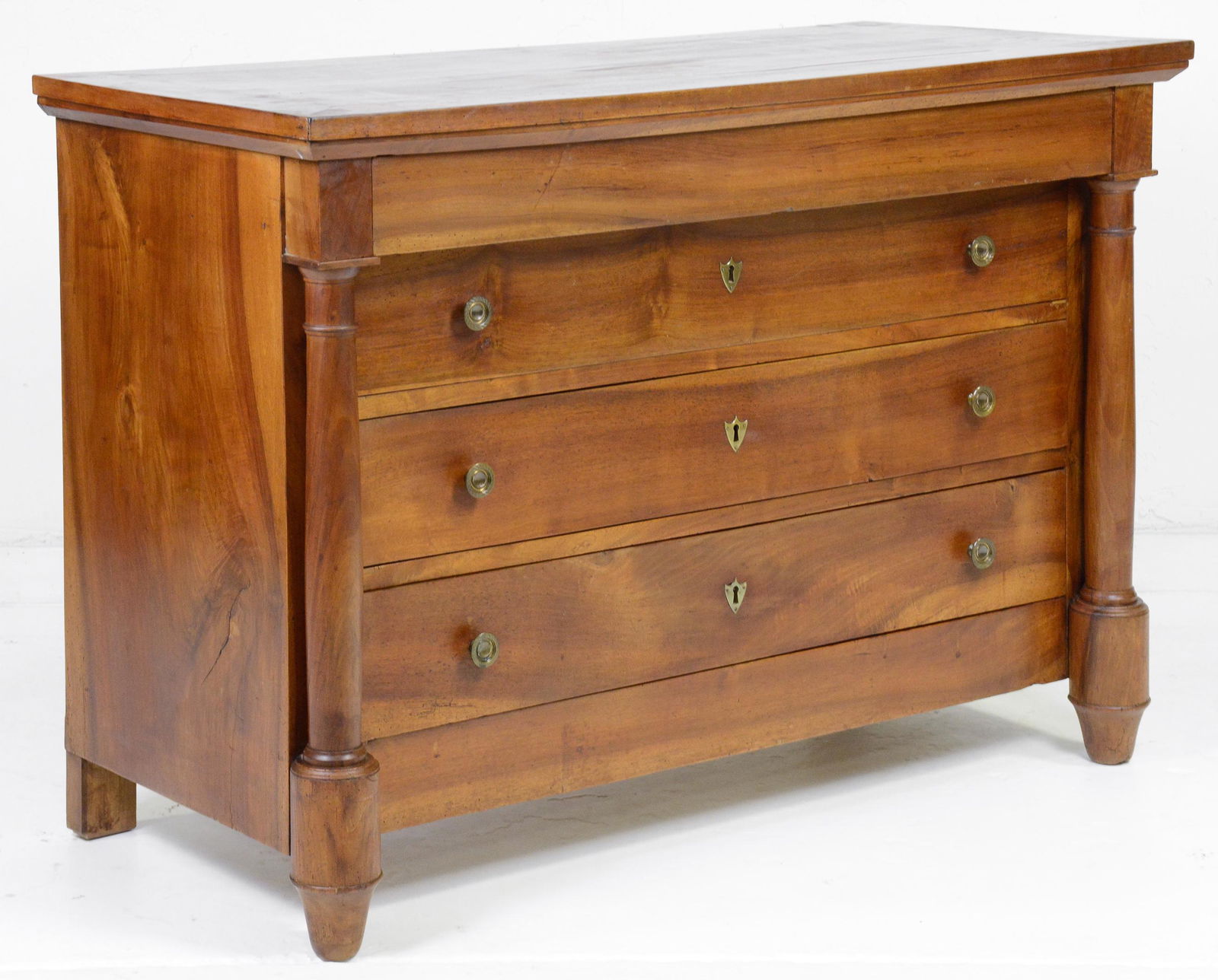 French Empire Style 4 Drawer Chest / Commode (1 of 6)