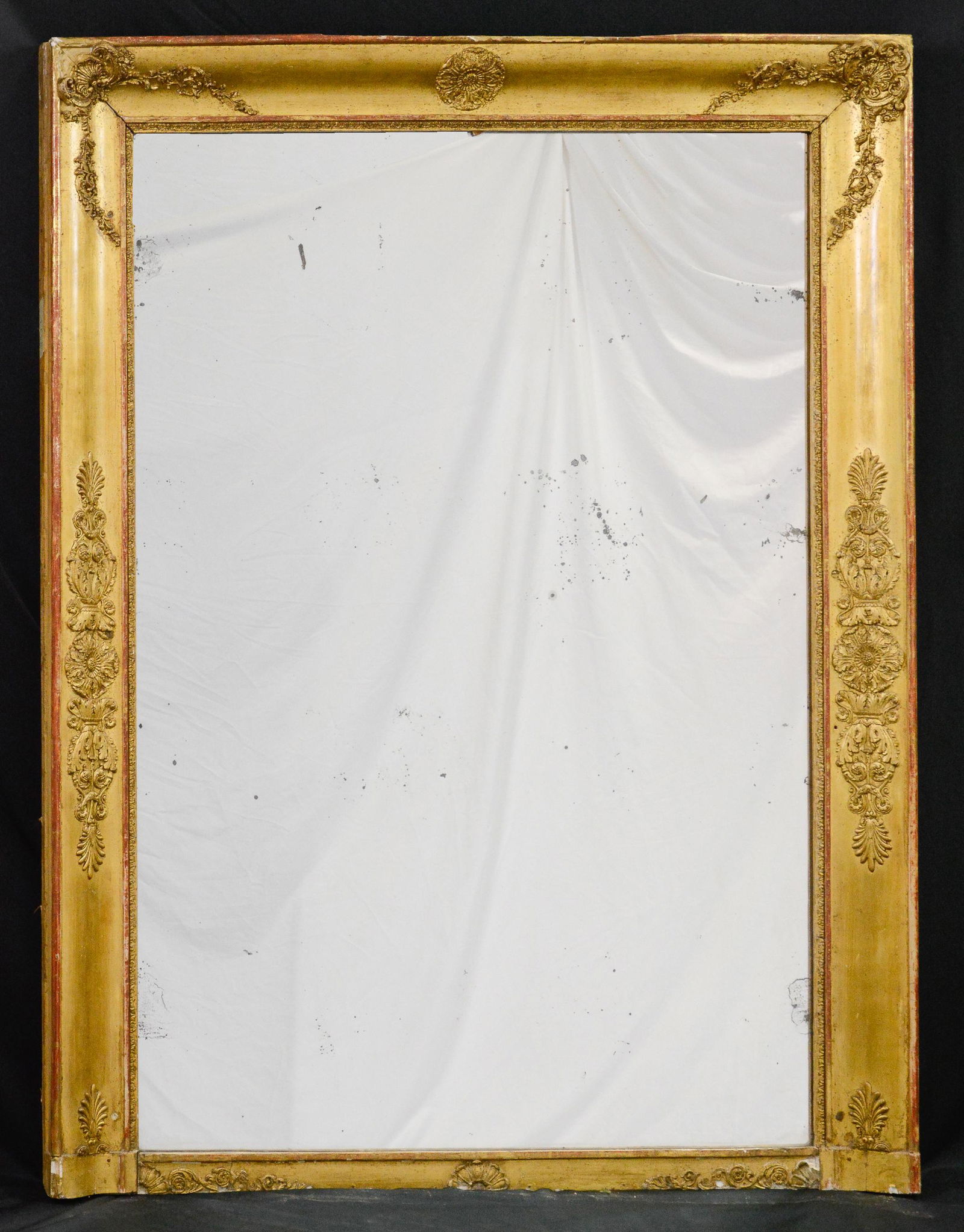 Large French Gold Gilded Mirror (1 of 4)