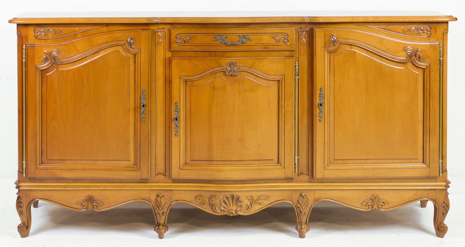Louis XV Style Parquet Top Sideboard / Server (1 of 5)