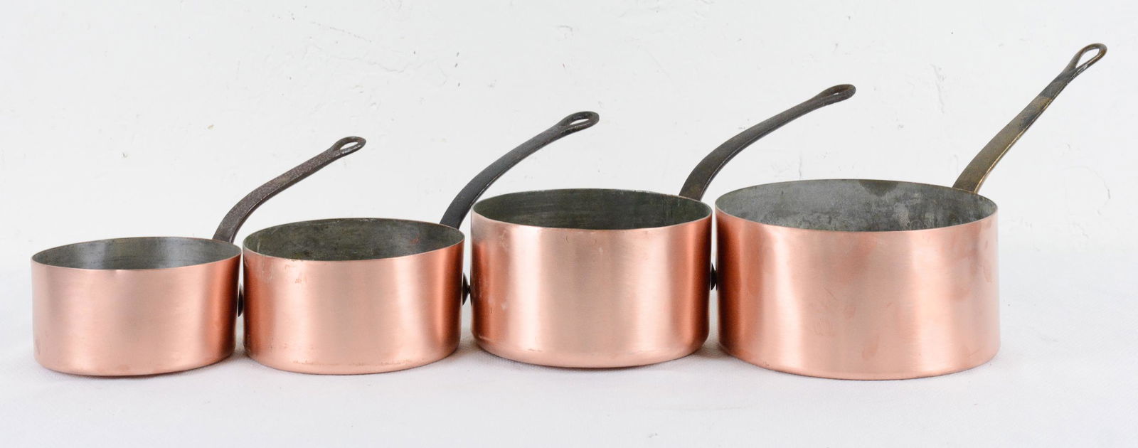 Set of 4 French Copper Sauce Pans / Pots (1 of 2)