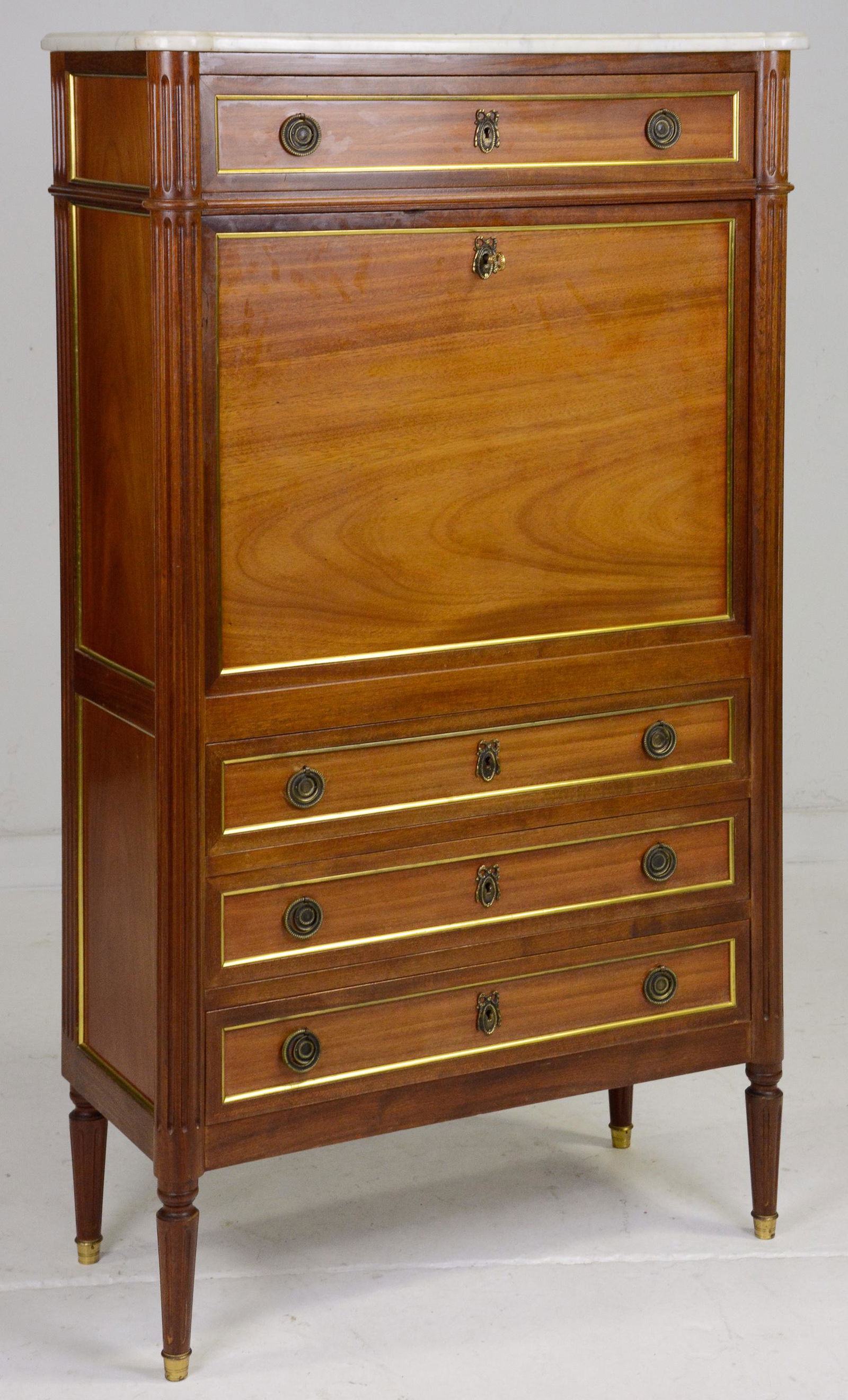 French Louis XVI Style Secretaire Abattant (1 of 4)